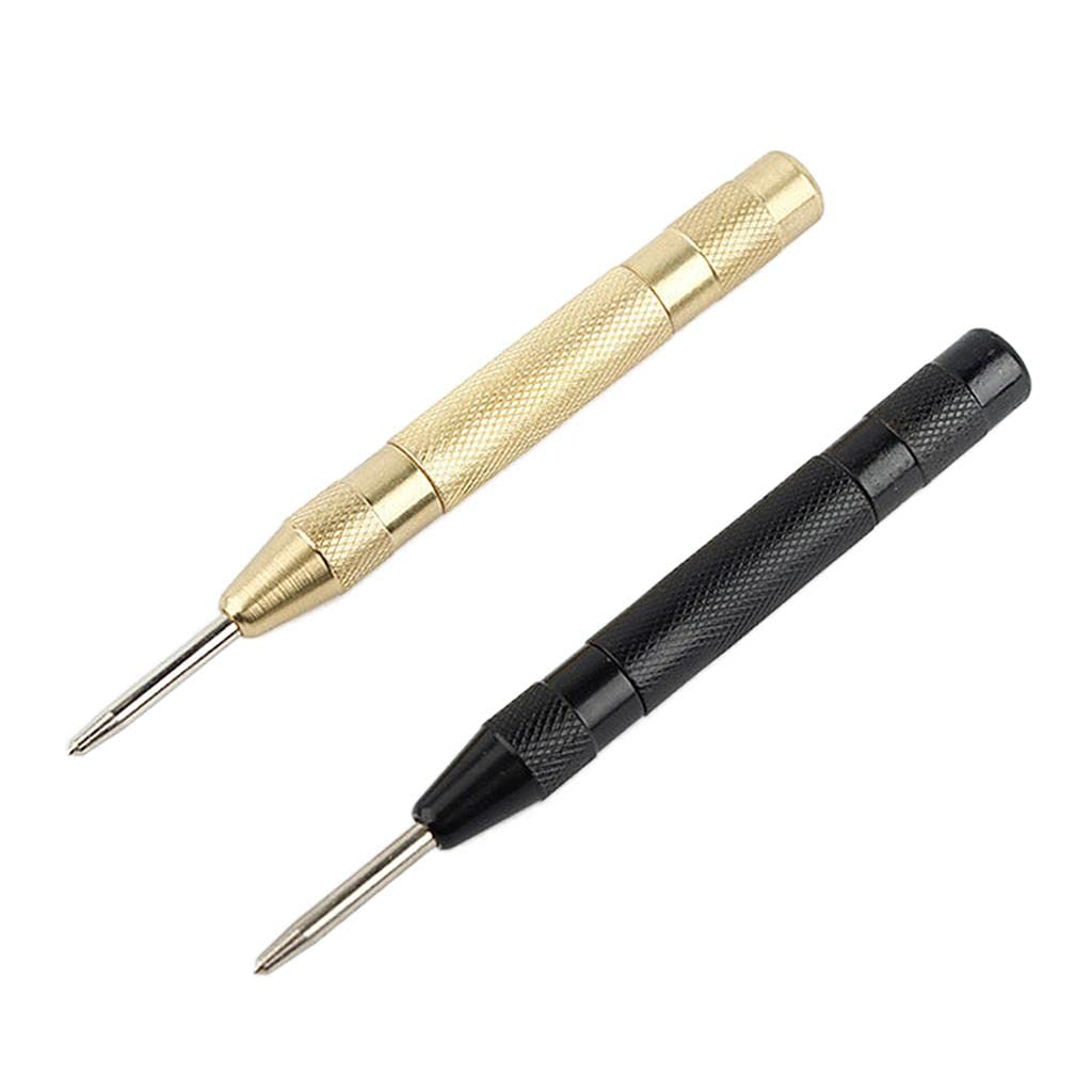 Pinakine® 2PCS Center Hole Punch Strikes Surface Hammer Spring Loaded Window Breaker|72027584PNK