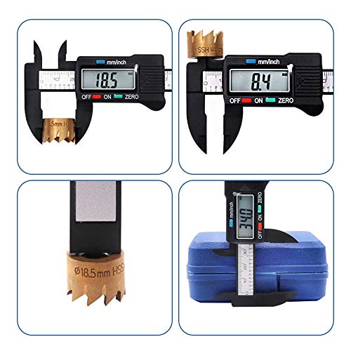 150mm 6 inch LCD Digital Electronic Carbon Fiber Vernier Caliper Gauge Micrometer
