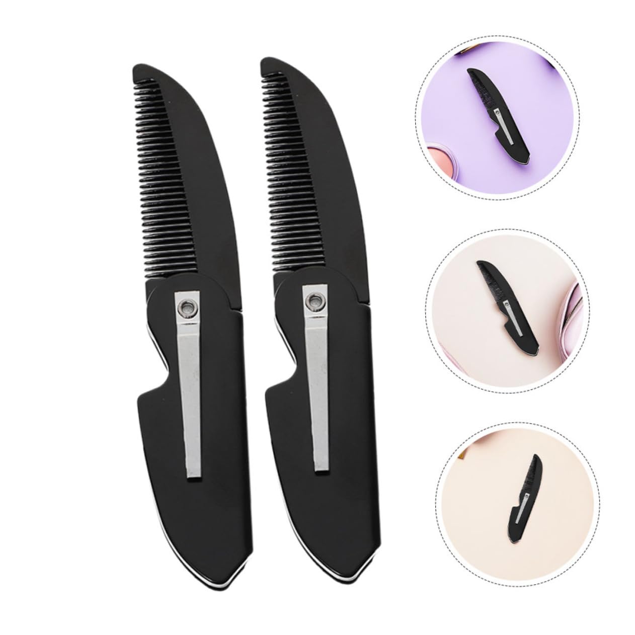 15 Pezzi Pettine da in Plastica Leggera Pettine Compatto da Viaggio per Styling e Baffi Strumento di Quotidiana Resistente e Facile da Usare