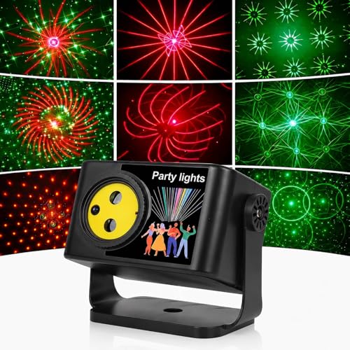 Vicalo Mini Disco Lights with Remote Control 64 Lighting Effects Sound Activated DJ Light Disco Light for Parties USB Powered 360 Adjustable Stand Party Light for Home Birthday Wedding