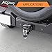 ANGCOSY 10-Ton Pintle Hook Trailer Hitches Receiver Hook Combination 2-5/16” Hitch Ball with Mounting Kit, 20000 lbs