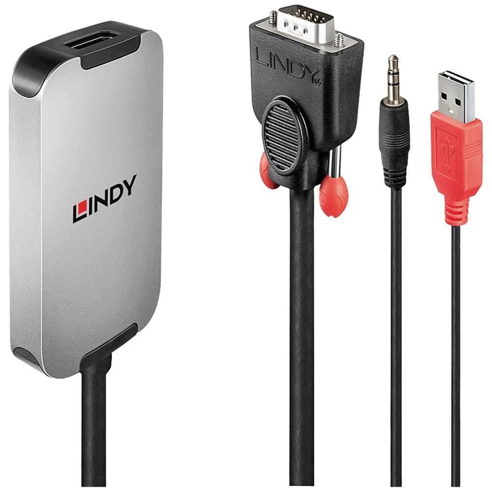 Lindy VGA to DisplayPort 1.2 Converter
