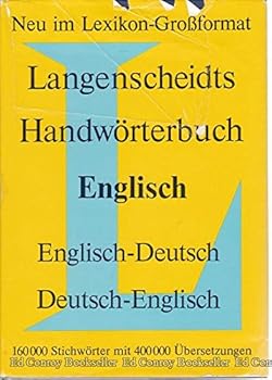 Hardcover Langenscheidts Handworterbuch Englisch-Deutsch Deutsch-Englisch [German] Book