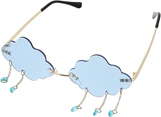 1 Peça Óculos De Chuva Em Nuvem Óculos De Criança Óculos De Sol De Decoração De Luxo Óculos De Sol Em Massa Adulto Chuva Óculos De Sol Nuvem Borla Óculos De Sol Em Forma De Nuvem