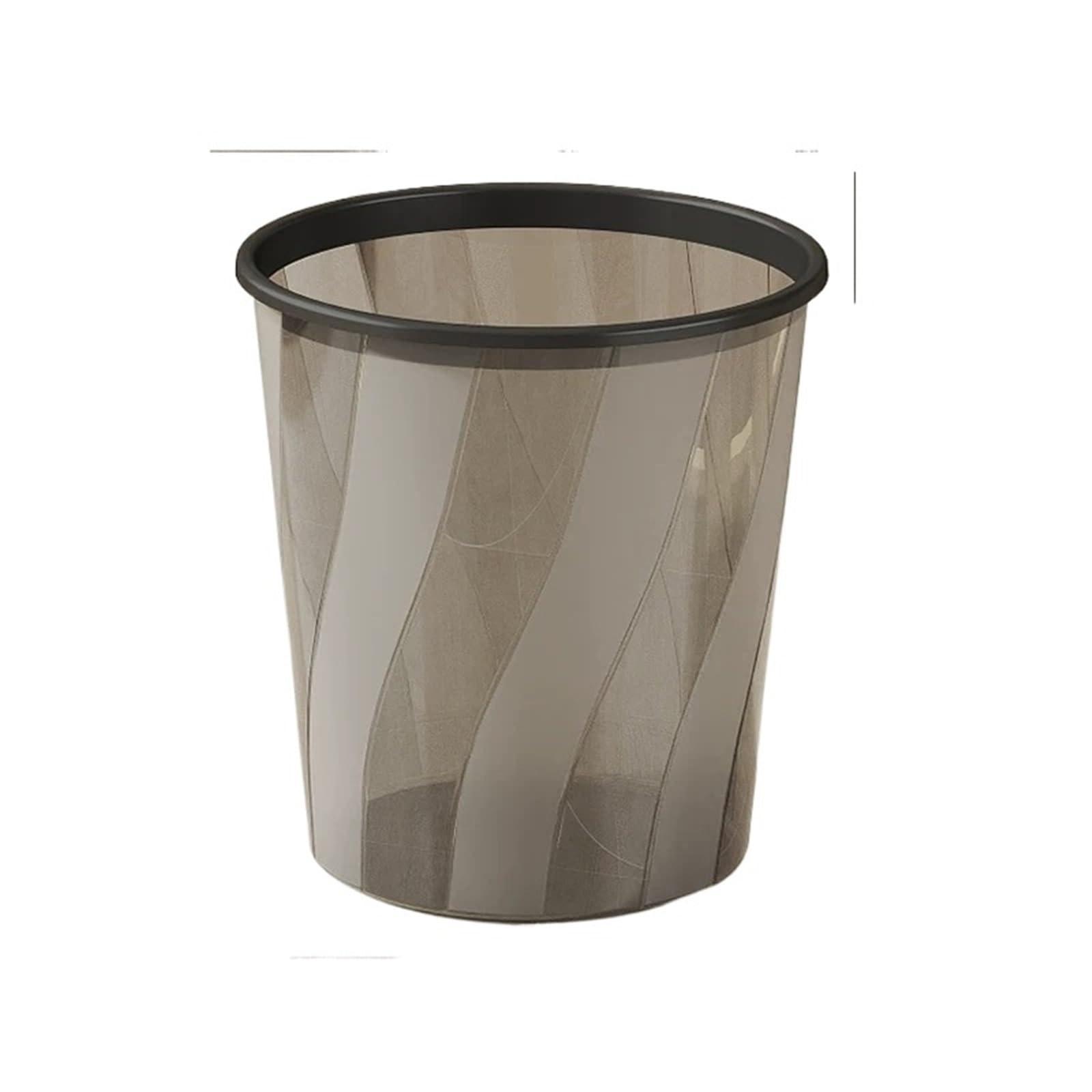 Waste Bins Garbage Bin Household Living Room Kitchen Bathroo Large Capacity Office(Black)