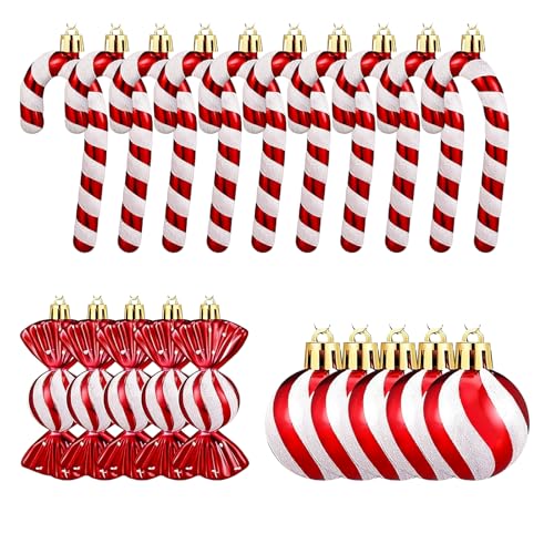 20Stück Rote Weihnachtsbaum Deko Tannenbaum Schmuck...