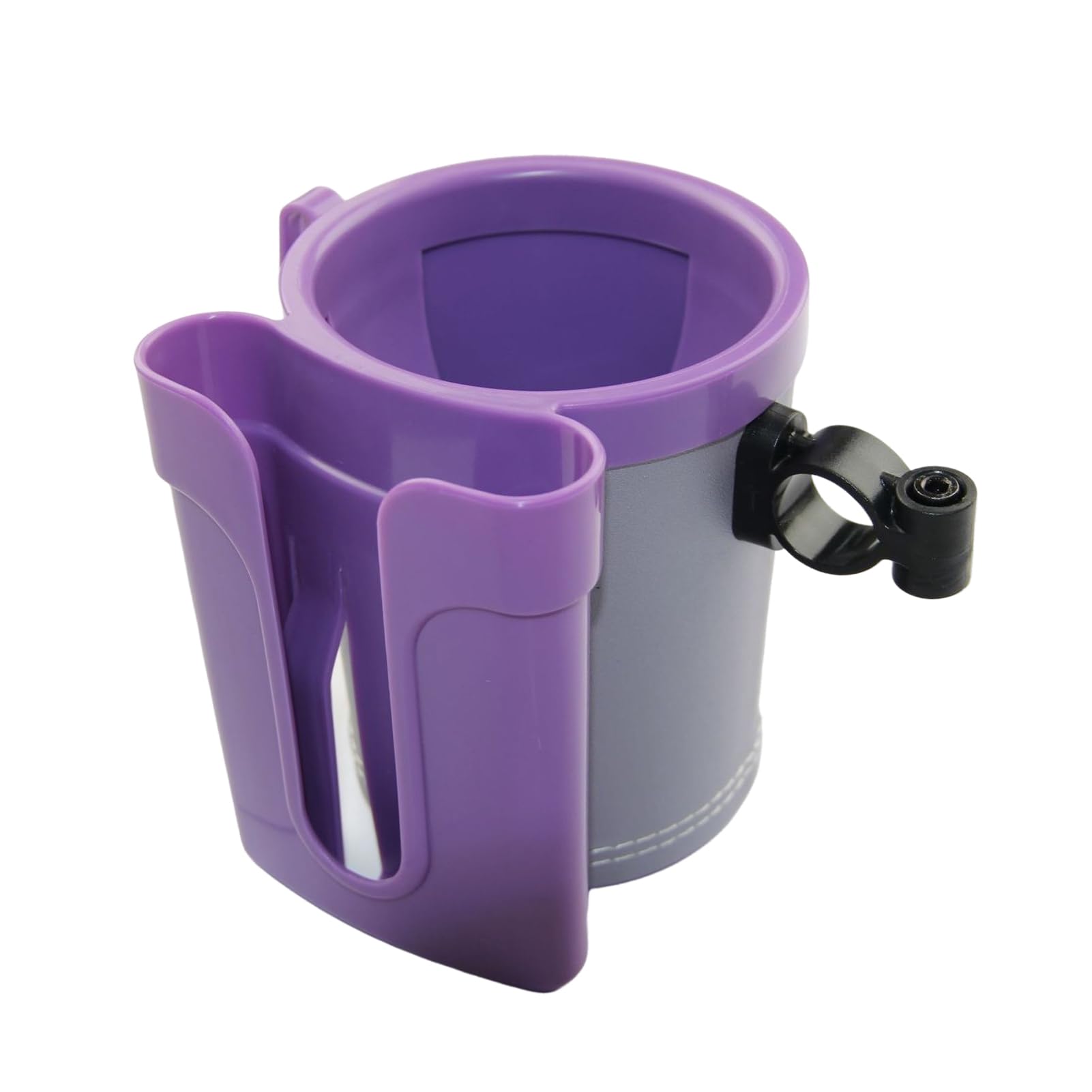 AOKID Bike Cup Holder for Shopping Carts Bicycle with Phone Mount Universal Non-Slip Drink Bikes Scooters More 3-in-1 Design Holds Water Bottles