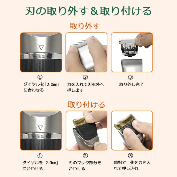 Amazon.co.jp: 電動バリカン用替刃 【2個セット】対応品番 LA-M938
