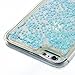 DAMONDY iPhone 6s Plus Case,iPhone 6 Plus Case, 3D Cute Bling Liquid Glitter Floating Quicksand Diamond Water Flowing Ultra Clear Soft TPU Case for iPhone 6s Plus 5.5 Inch ONLY -Sliver Blue Star