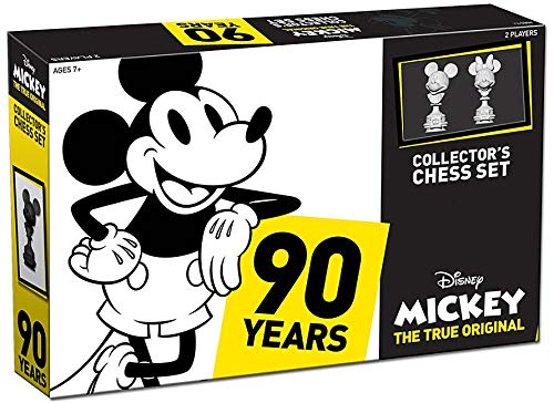 Mickey The True Original Chess Set 90Th Anniversary | Collectable Piece Figures Set | 32 Custom Scuplt Pieces | Classic Disney Mickey Mouse Characters #TOP30
