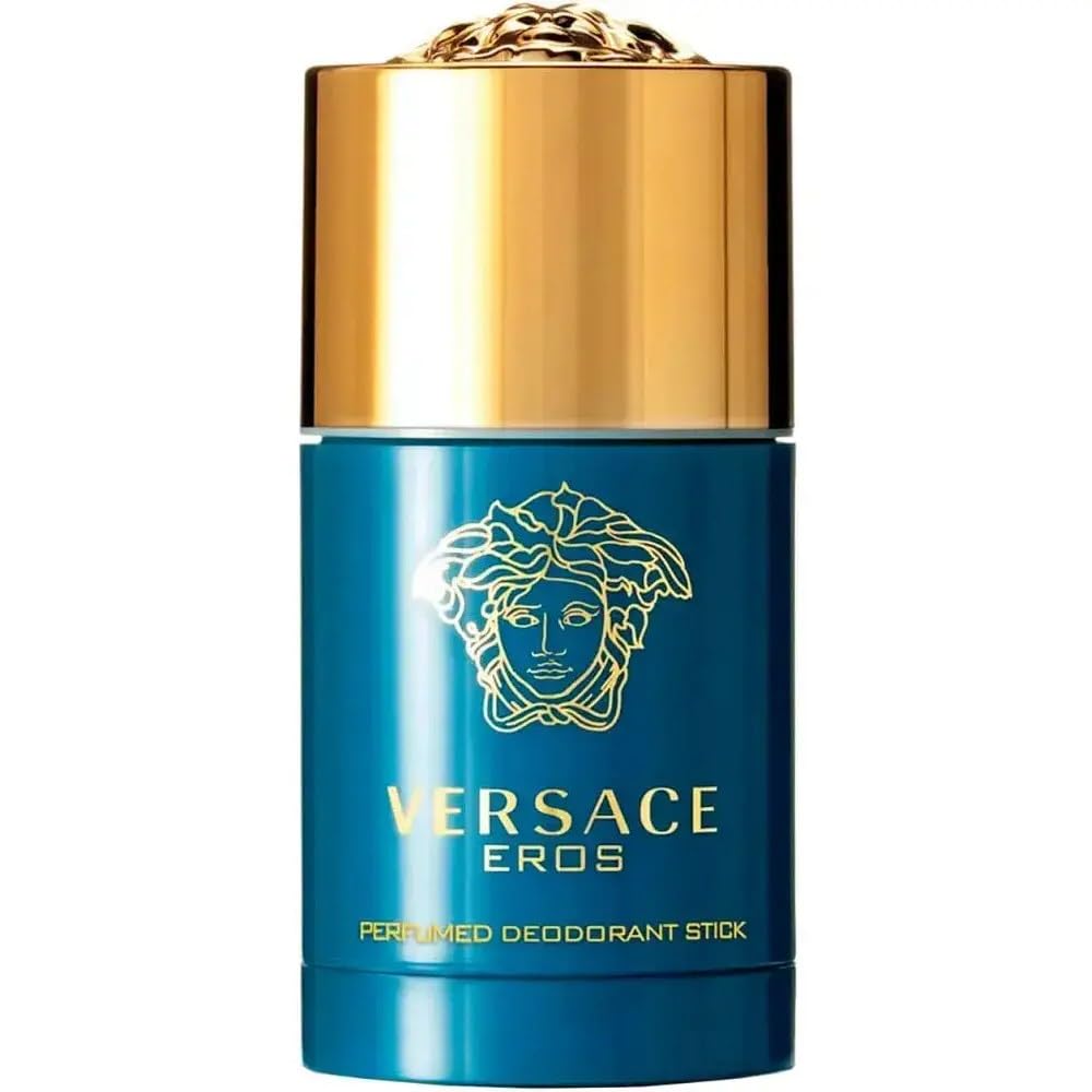 Versace Eros Homme Deo Stick, articolo pensato per l’uso quotidiano, adatto a chi vuole semplificare la propria routine, confezione da 75 g indicato per essere utilizzato con continuità durante tutto