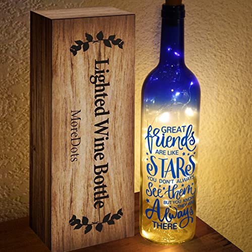 Christmas Gifts for Women - Best Friends Gifts 2025 - Wine Bottle Lights with Cork - Light Up Lamp...