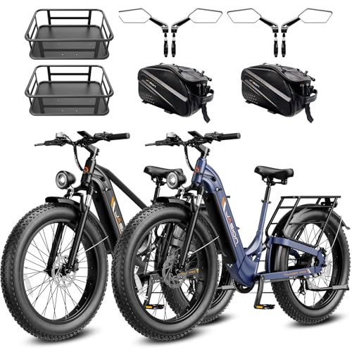 Image of Jasion Thunder PRO /ST Electric Bike,2000W Peak Ebikes for Adults,26''Fat Tire Best Ebike for Men,90 Miles with 1040Wh Battery,35 MPH Max Speed Bicycles,500 lbs Capacity,Certified By UL2849