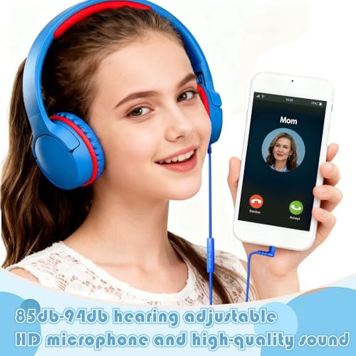 Casque audio enfant pliable microphone USB-C tablette et PC