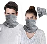 schlauchschal grau 💧 Hautfreundliches Material💧 - Das Halstuch Schlauchtuch für Männer und Frauen besteht aus 87% Polyester und 13% Elasthan. Durch das elastische, weiche und atmungsaktive Material fühlen Sie sich wohl und können im heißen Sommer besser frische Luft atmen.