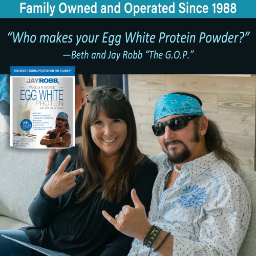 image for Jay Robb Vanilla Egg White Protein Powder, Low Carb, Keto, Vegetarian,