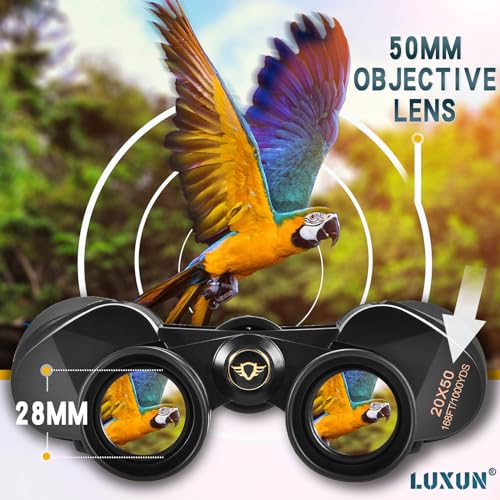 Binoculares LUXUN 20x50 para adultos de alta potencia miniatura 3