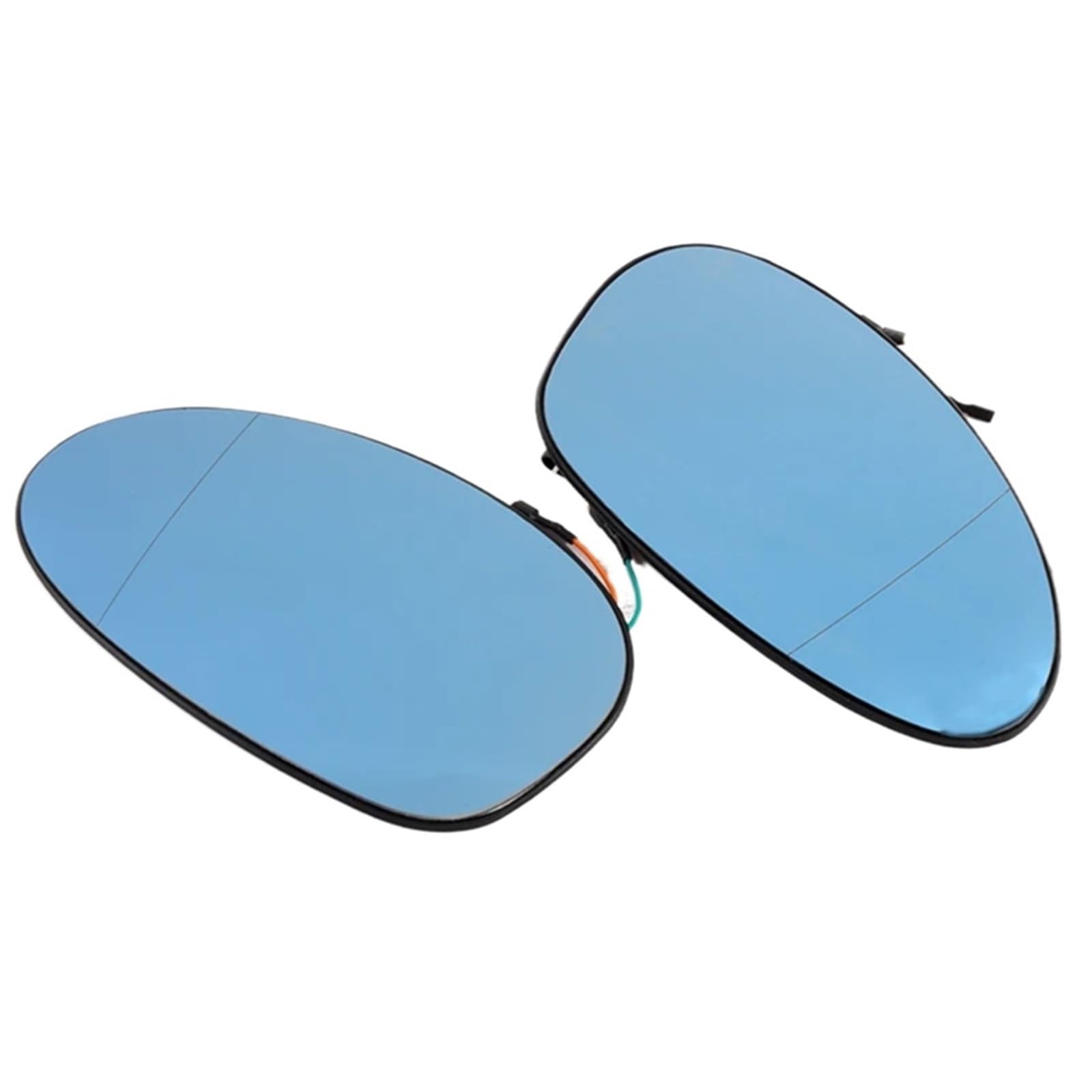 Vetro specchietto laterale automatico per BMW per E46 2004-2009 Per E87 E88 2004-2008 Vetro specchietto blu riscaldato grandangolare 4 pin per auto Vetro Retrovisore