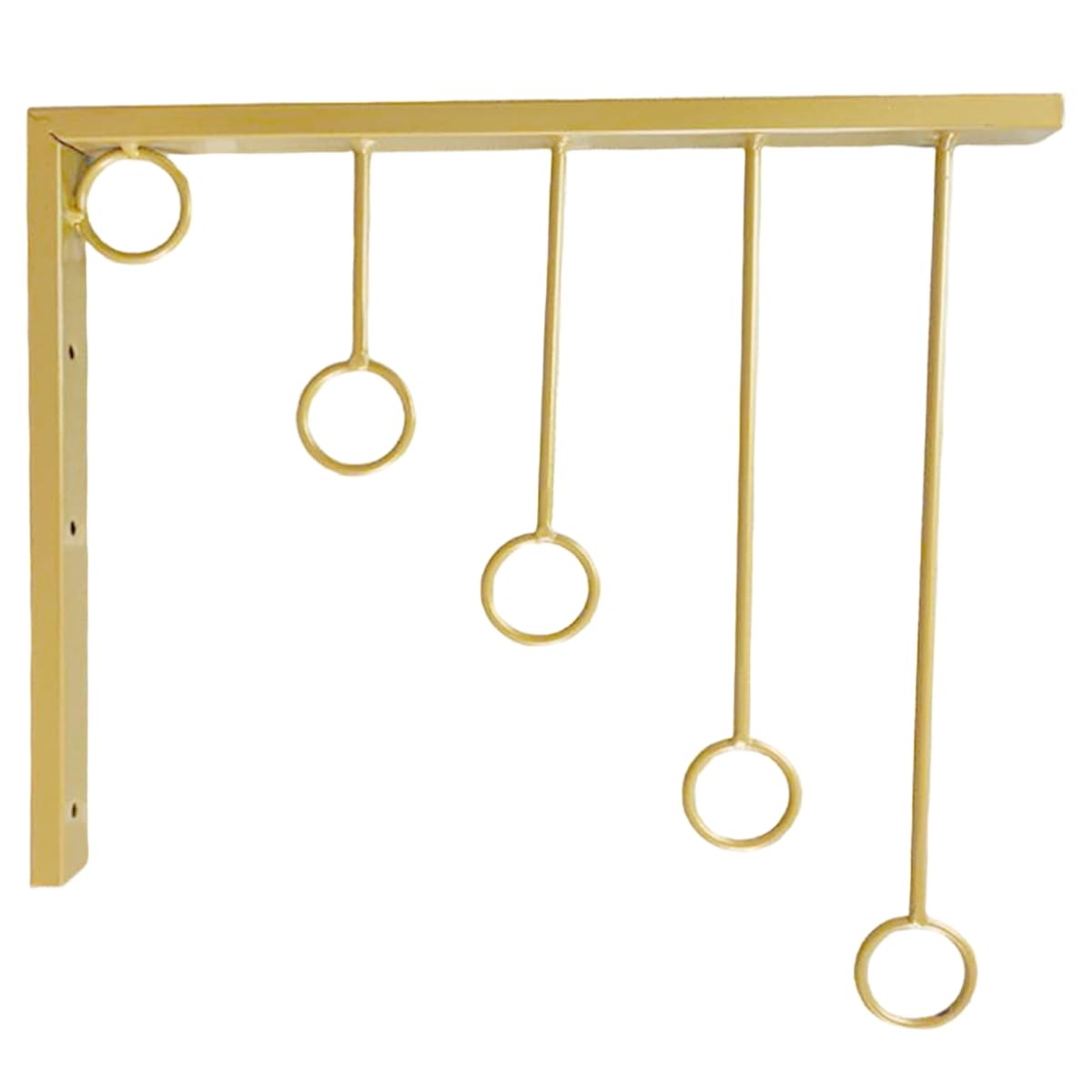 CTRLZS Cloakroom Underwear Organizer Gold Clothing Store Hangers Iron Art Shelf Wall Hook Garment Show Display Saving Space