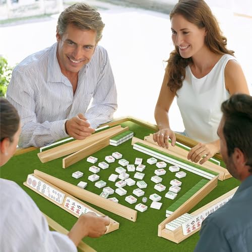 Set de 4 Soportes de Mahjong de Madera 17 Pulgadas miniatura 6