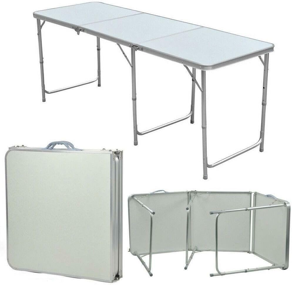 Portable Aluminum 6ft Folding Table in/Outdoor Picnic Party Dining Camping Table