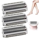 Hounyou 3 Pcs Razor Heads Women, Shaver Replacement Heads for Philips BRL130 BRL140 BRL175 BRL146 Electric Ladyshaver