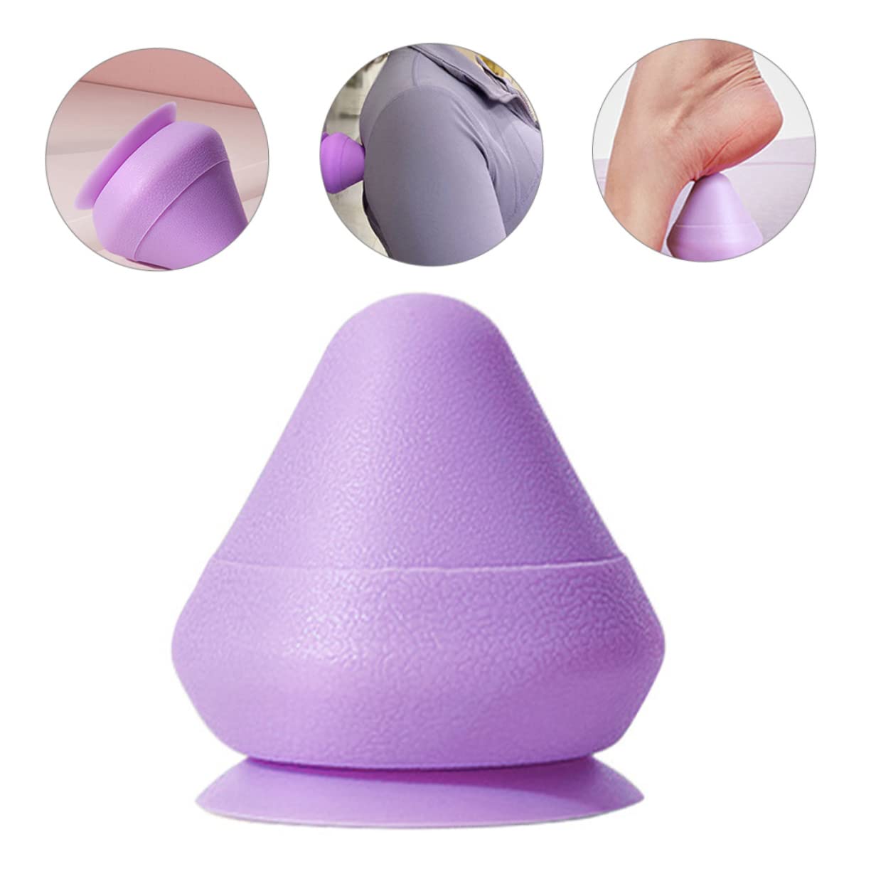 PACKOVE 3 Masajeadores Musculares Con Ventosas Para Masaje De Espalda Tejido Profundo Bolas De Masaje De Pies Bolas De Espuma Accesorios De Masaje Para El Hogar Masaje De