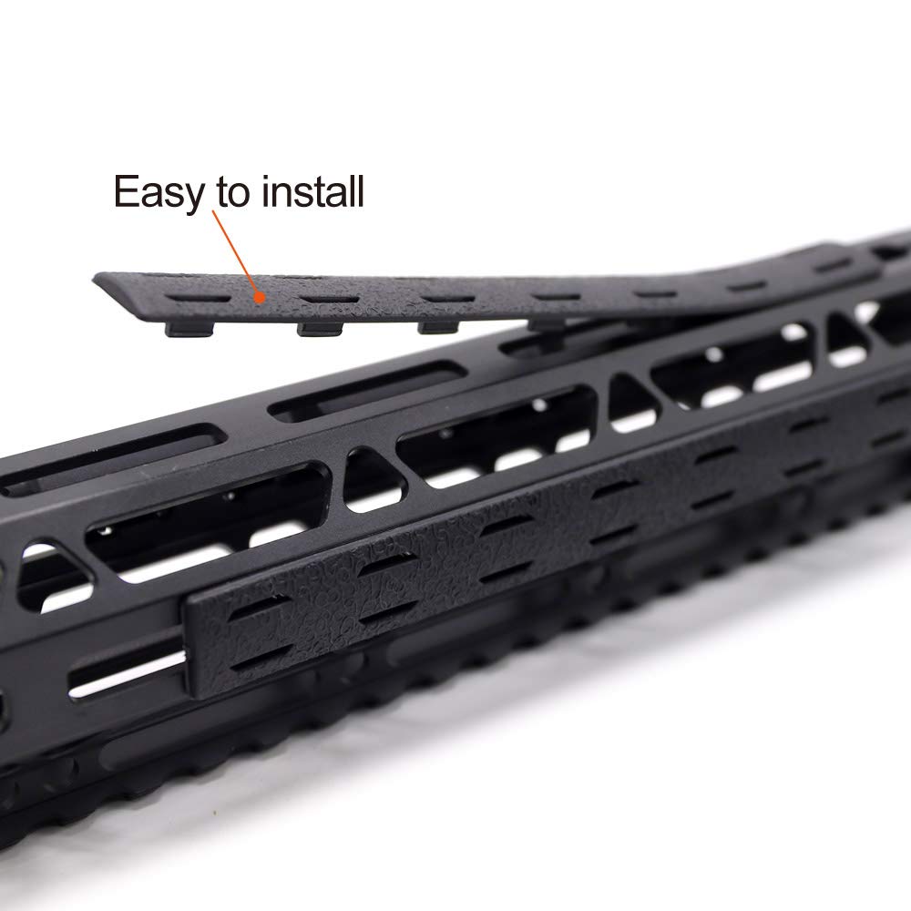 Ensemble de 3 rails de montage pour garde-main M-LOK - Noir [E&C