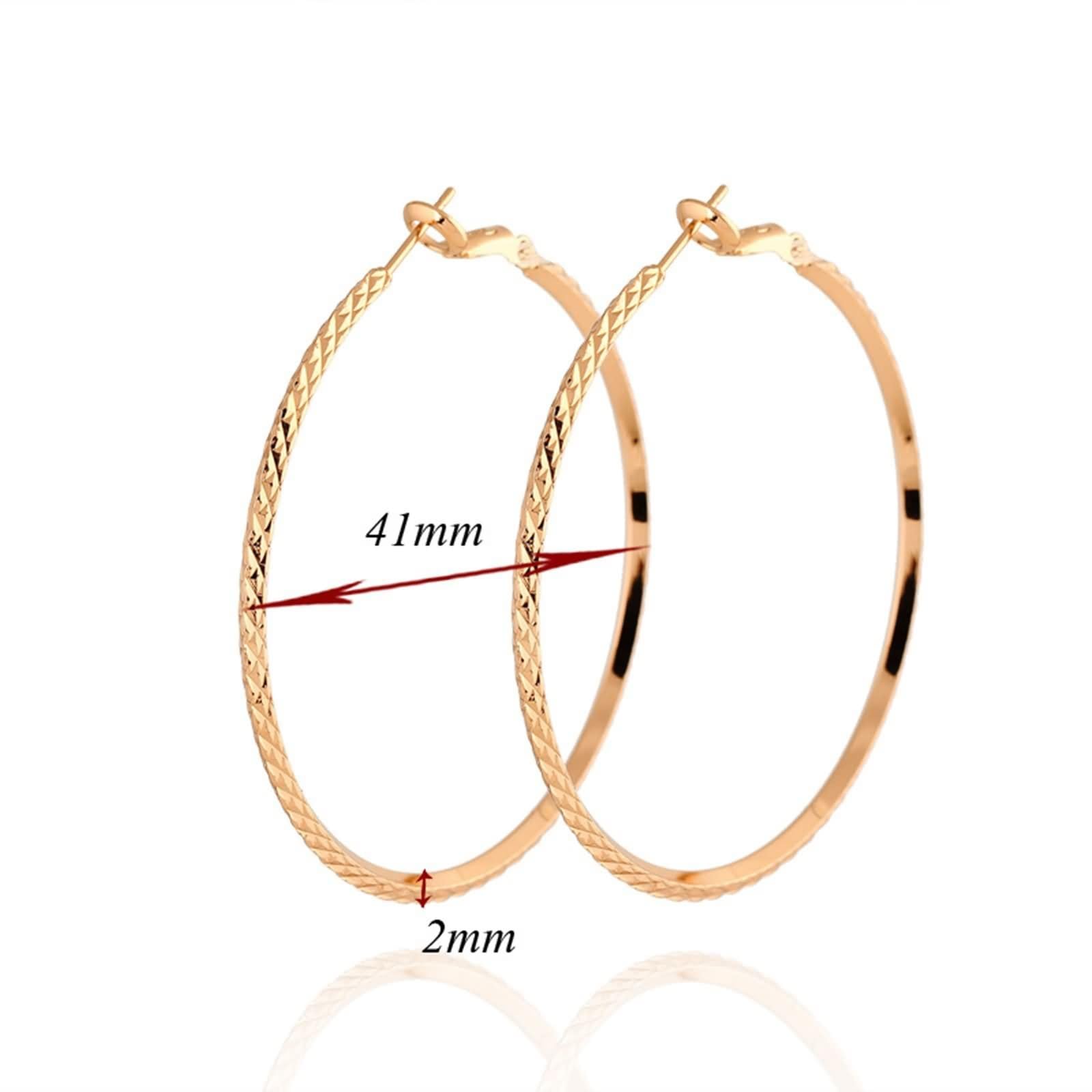 AMDXD Pendientes de oro de 18 quilates, joyas de oro auténtico, pendientes de aro clásicos, Au 750 pendientes para mujer pequeños