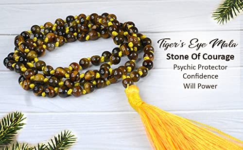 Image of Reiki Crystal Products Natural Reiki Feng-Shui Mala Necklace 6 mm Crystal Stone 108 Bead Jaap Mala for Men and Women