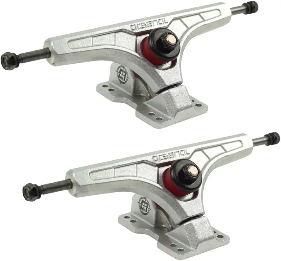Caminhões de skate Longboard de engenharia superior feitos de liga de aço endurecido - bucha máxima forte e confortável - caminhões longboard premium