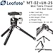 Leofoto MT-02 Aluminum Mini Table Top Tripod w/Ball Head Kit, Black, MT-02+LH-25