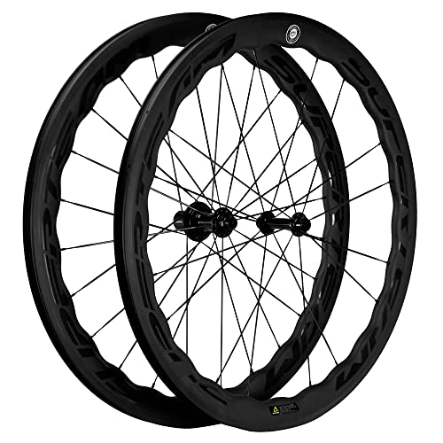 SUPERTEAM Carbon Wheelset 45/50CU-25-CC 700C Tubeless Wheelset Rim Brake