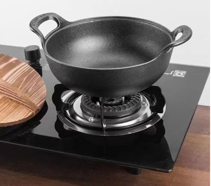 Cast Iron Ingot Pot, Thickened Double-Ear Stew Pot, Soup Pot, Universal Household Non-Stick, Small Frying Pan