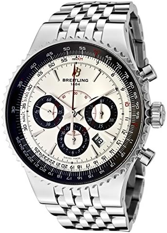 Breitling Men’s Navitimer Automatic Mechanical Chronograph Silver Dial Stainless Steel
