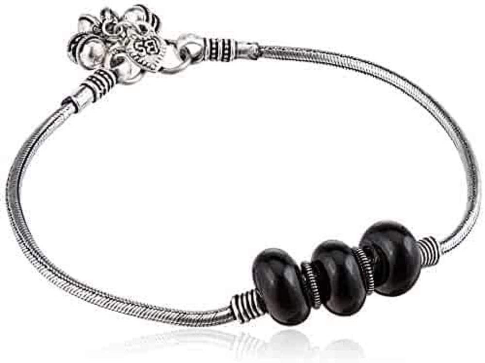 See full amazon price history chart for PRAANJAL Traditional Indian Vintage Style 3 Beads Anklet | Antique Tribal Boho Silver Plated Anklet - Single Piece | Handmade Jewelry (3 Beads - Black) PRAANJAL Traditional Indian Vintage Style 3 Beads Anklet | Antique Tribal Boho Silver Plated Anklet - Single Piece | Handmade Jewelry (3 Beads - Black) (B07YLRNZRX) Amazon Price History, Amazon Price Tracker