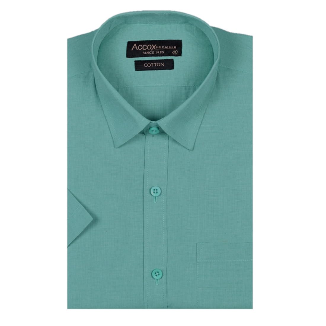 accox Men's Half Sleeves Formal Regular Fit Cotton Shirt(C_GO589)-picture-27