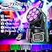 U`King Moving Head Light RGBW Stage Lighting DJ Lights 7 x 10W LED Beam Spotlight 9/14 CH Wash Light with DMX and Sound Activated for Party Church Wedding Bar Christmas Halloween Disco (2 Pack)
