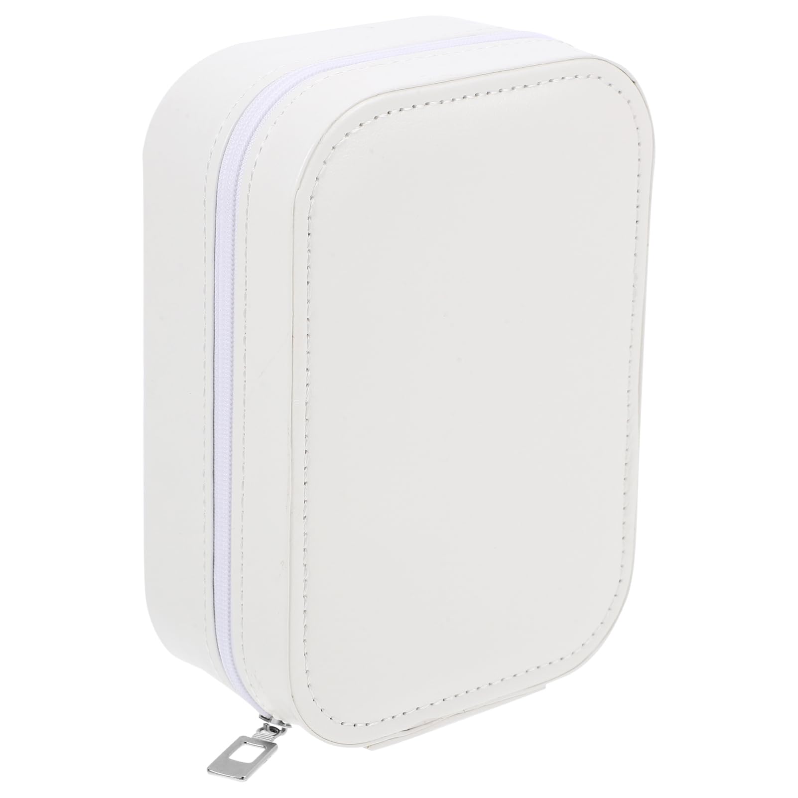 Beaupretty Travel Makeup Case with Lighted Mirror Portable Makeup Organizer for Outdoor Use Small Durable Faux Design for Storing Cosmetics and