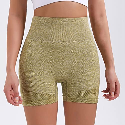 Short de yoga taille haute élastique CLSDRZC pour femme