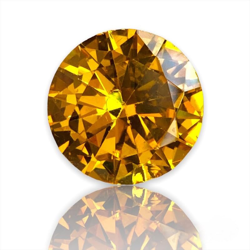 Moissanite 12mm taille brillante d'exception pour haute joaillerie