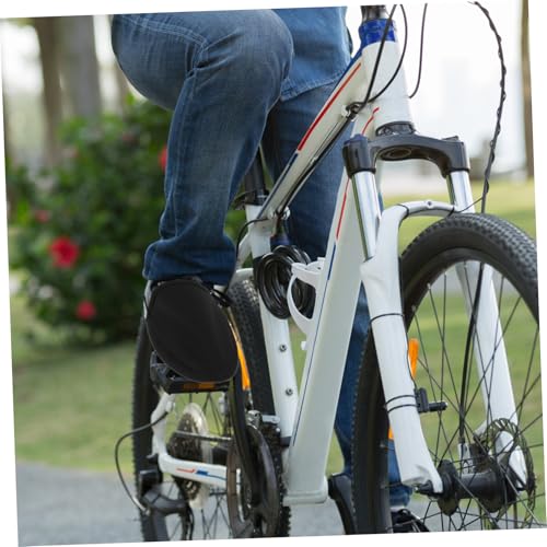 Cubiertas para zapatos de bicicleta UPKOCH negras miniatura 5