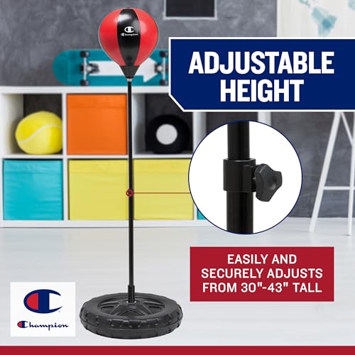 Champion Kids Punching Bag Set, Adjustable 30-43" Stand - image 4