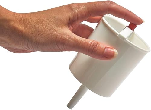 Miniatura 3 de Pulsador para llenado de tazas de comunión de iglesia con palanca, de plástico, blanco de 5 pulgadas (hasta 25).