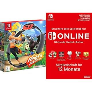 Ring Fit Adventure - [Nintendo Switch] + Nintendo Switch Online Mitgliedschaft - 12 Monate | Switch Download Code