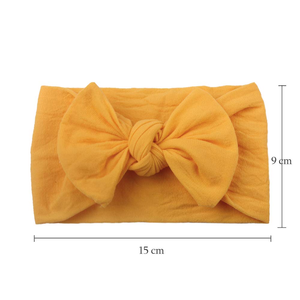 ZOCONE Fascia Capelli Neonata, 8 Pezzi Fiocchi Fascia Capelli Bambina Fasce per Capelli Neonata Fascia per Capelli Neonata, Cotone, Morbido, Adatto per 0-3 anni