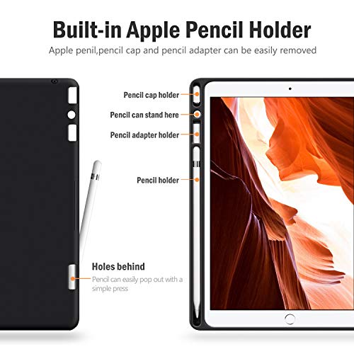 Antbox Ipad Pro 10.5 / Ipad Air 3 Case With Built-In Apple Pencil Holder Auto Sleep/Wake Function Pu Leather Smart Cover For Ipad Air 3 10.5 Inch 2019/Ipad Pro 10.5 2017 #TOP2