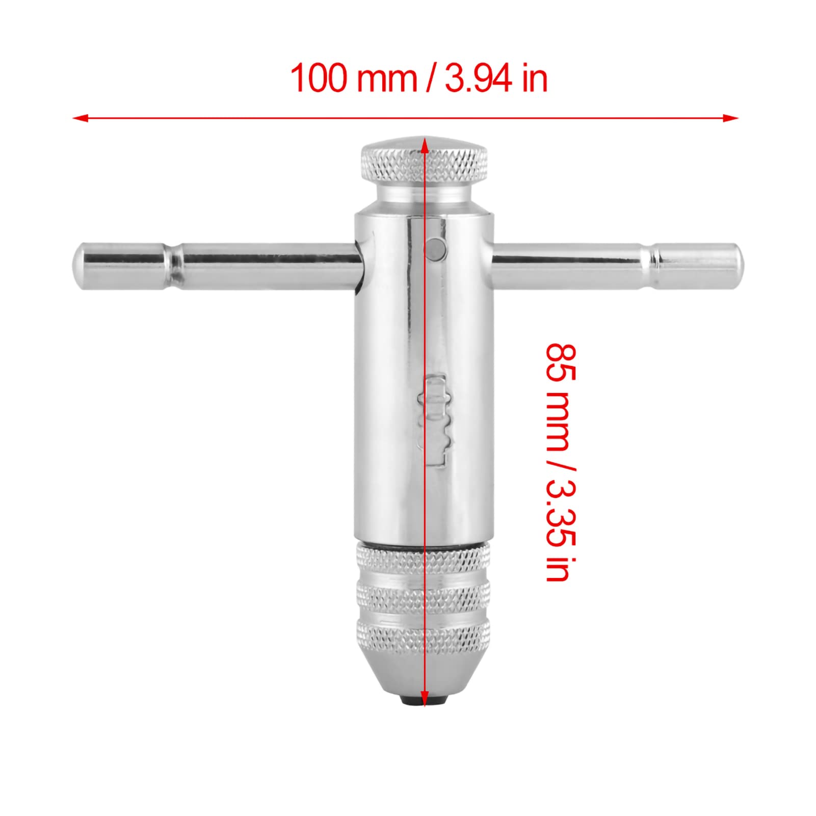 Mini krany - uchwyt w kształcie litery T - 3/8 mm - odwracalne - stal nierdzewna