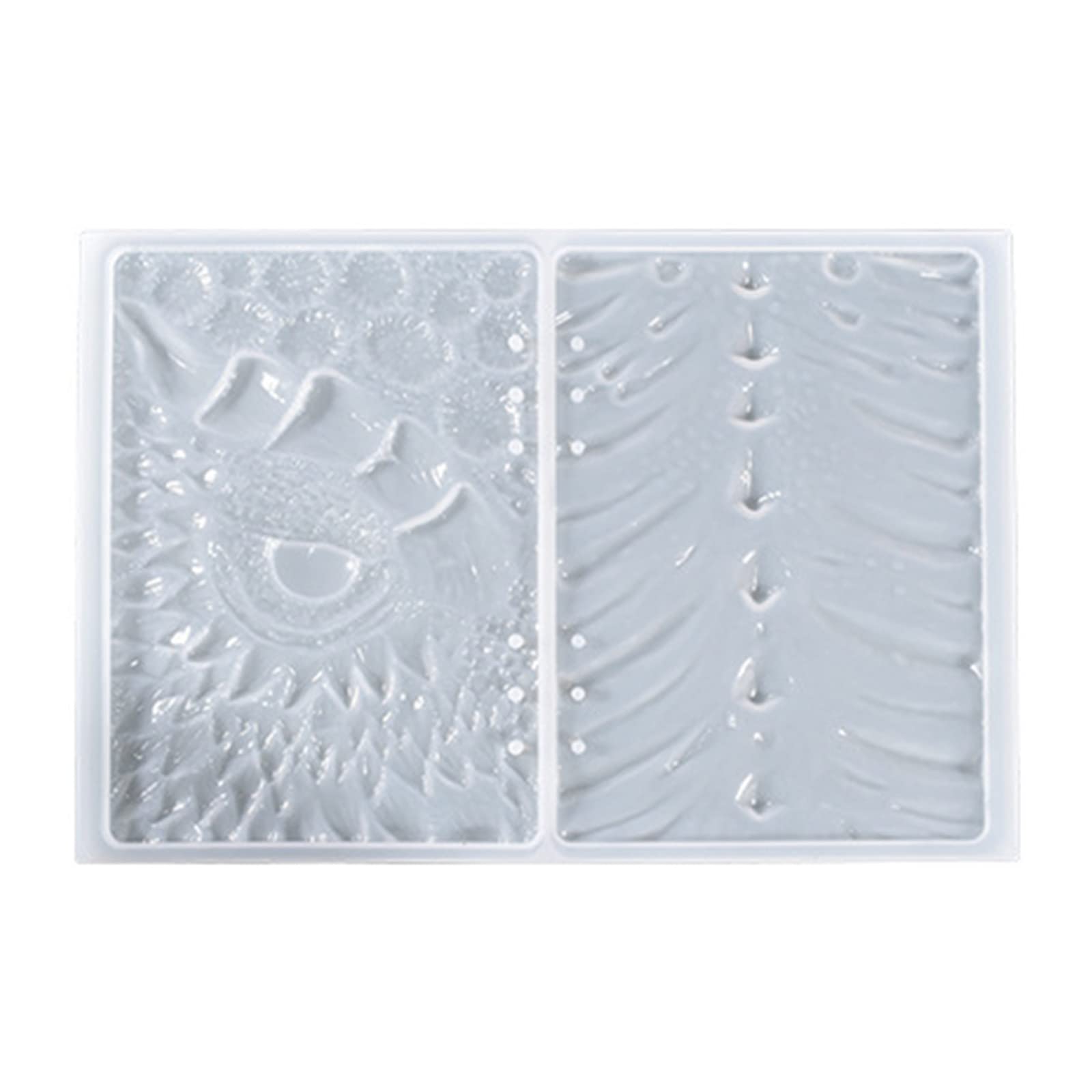 ordinarYone Epoxy Resin Notebook Mold Cthulhu Wind Dragon Eye Written Mould 3D Embossed Notebook Leather for Case Silicone Mould