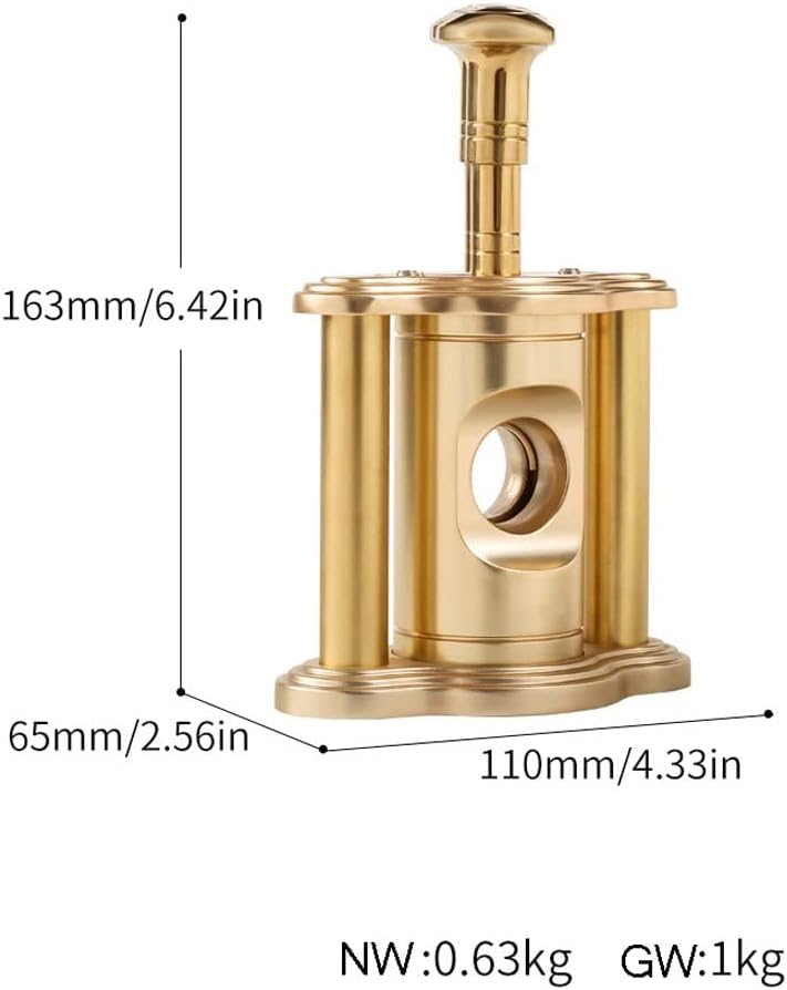 Tabletop Cigar Cutter, Guillotine Cigar Cutter w/Drawer for cuttings, Gift for Cigar Lovers (Color : A)